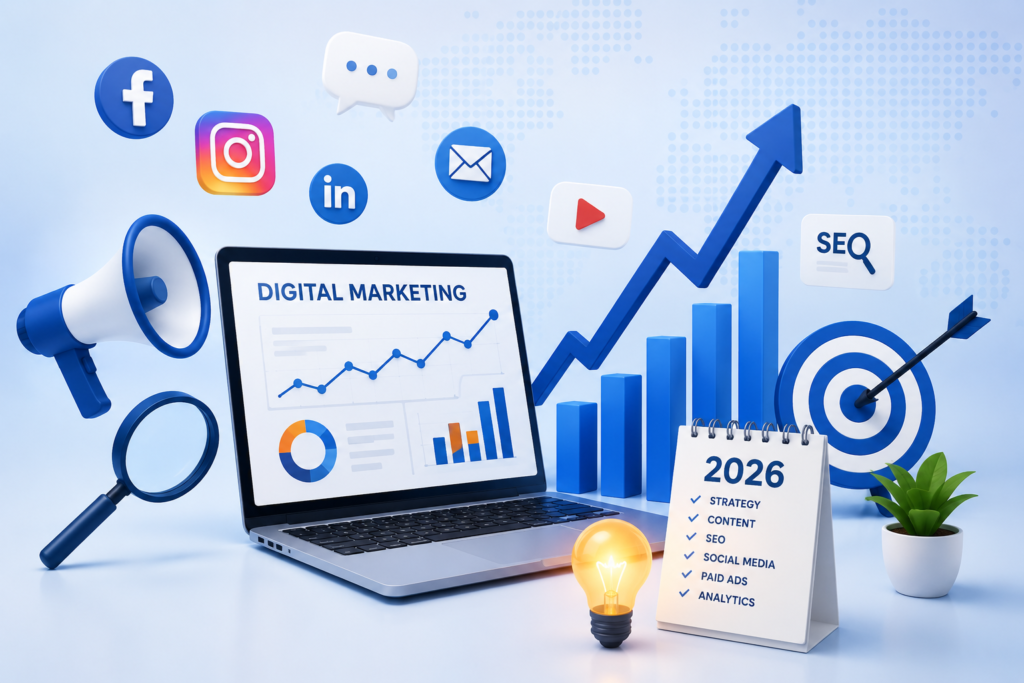 Top digital marketing strategies to grow your business in 2026